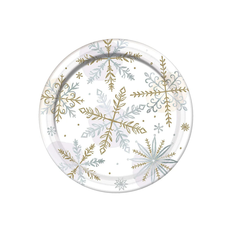 Christmas Shining Snow  7in Paper Plates (8)