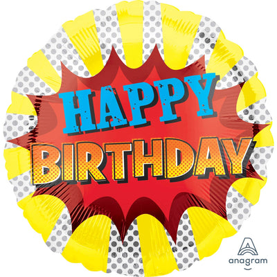 Balloon Foil 18" Happy Birthday