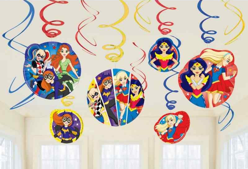 Super Hero Girls Swirl Decorations (12)