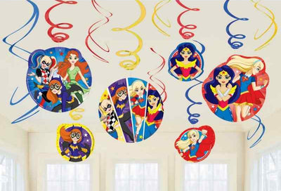 Super Hero Girls Swirl Decorations (12)