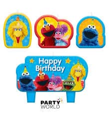 Sesame Street Birthday Candle Set (4)