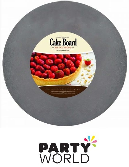 Silver Round Cake Board 2mm x 25cm
