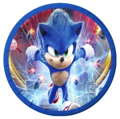 Sonic The Hedgehog Party Paper 7in Plates (10)