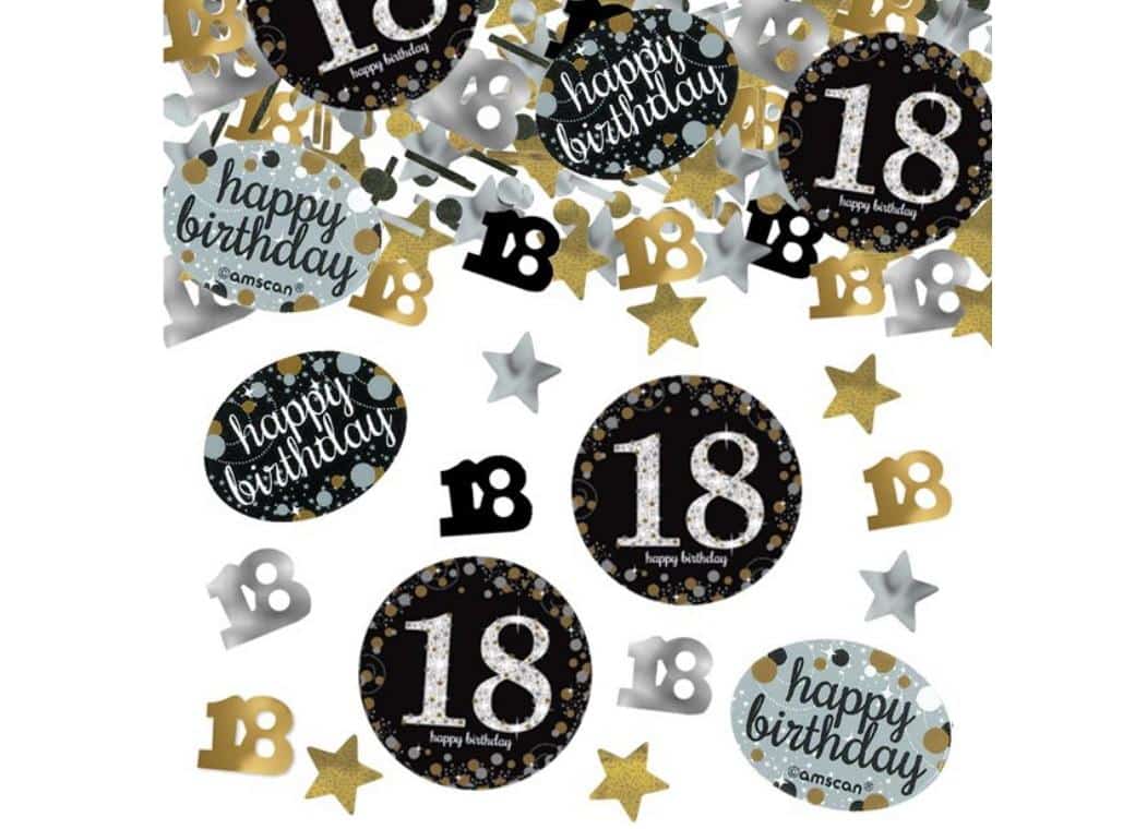 Sparkling Celebration Confetti Scatters 18th