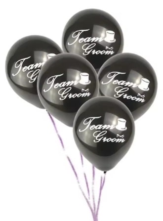 Stag Party - Team Groom Latex Balloons (8pcs)