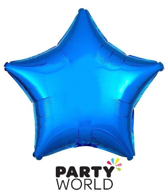 Star Shaped Silver Party Foil Balloon 45cm