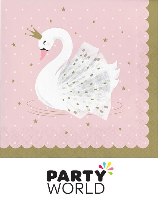 Stylish Swan Party Paper Luncheon Napkins (16)