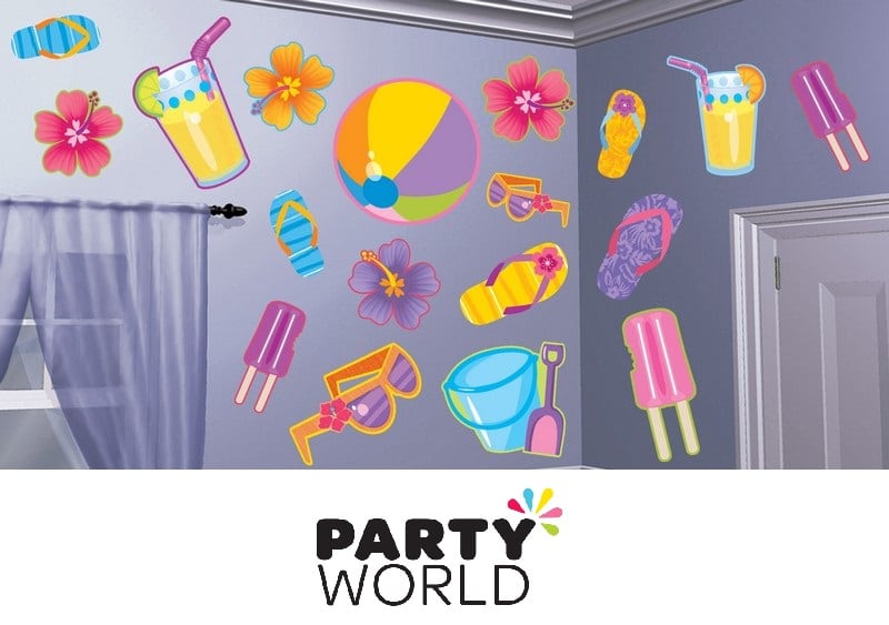 Summer Party Assorted Cardboard Cutouts (30)