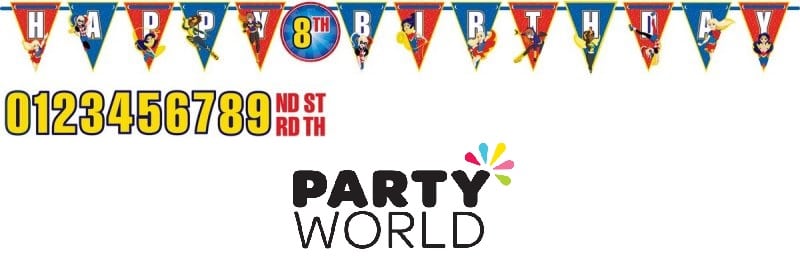 Superhero Girls Jumbo Add An Age Birthday Banner