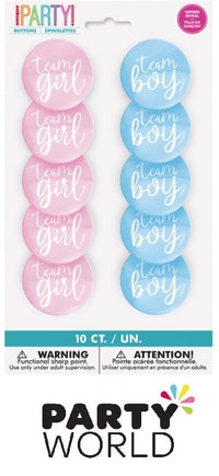 Team Boy & Team Girl Gender Reveal Bracelets (12pk)