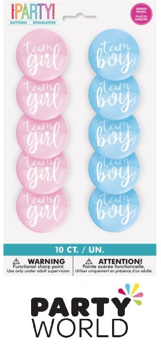 Team Boy & Team Girl Gender Reveal Bracelets (12pk)