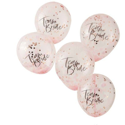 Team Bride Latex Balloons (5pk)