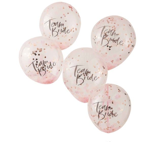 Team Bride Latex Balloons (5pk)