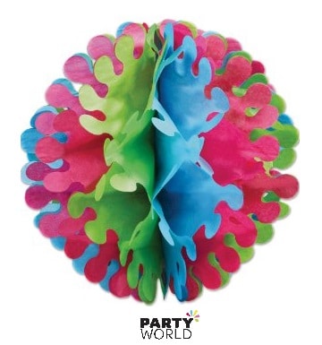 Tissue Flutter Ball Multicoloured - Pink, Green, Blue    36cm