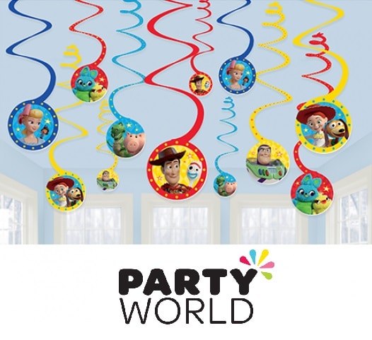Toy Story Party Hanging Swirl Decorations