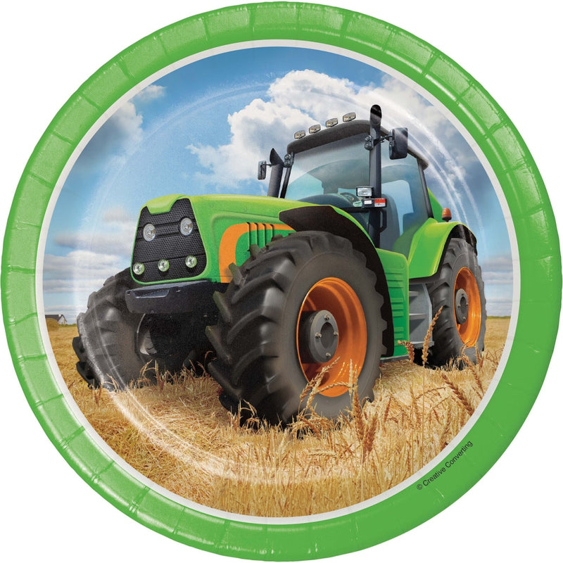 Tractor Time Paper Plates 7in (8)