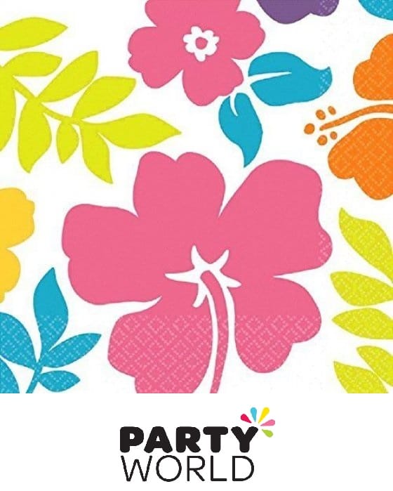 Tropical Hibiscus Party Luncheon Napkins (16)