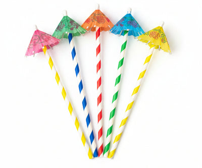 Umbrella Straws 6pk