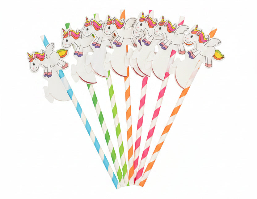 Unicorn Straws 6pk