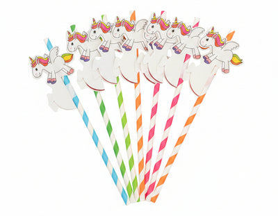 Unicorn Straws 6pk