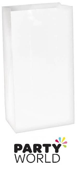 White Paper Party Treat Boxes (2pk)  20x12x17.5cm approx