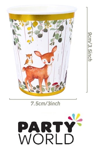 Woodland Animals Party Paper Cups (10pk)
