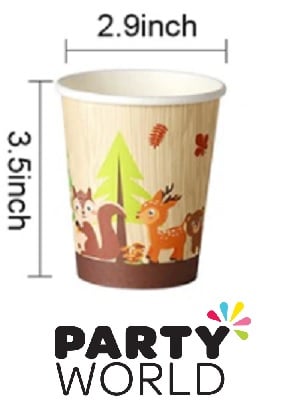 Woodland Forest Animal Party Paper Cups (8)