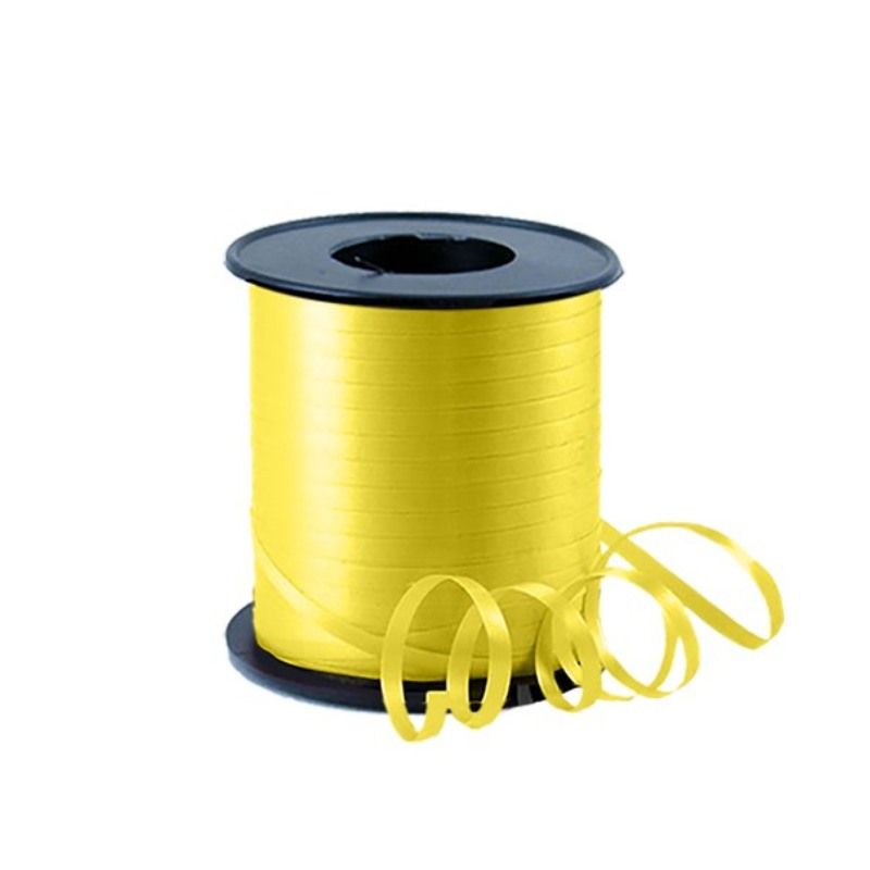 Yellow Curly Ribbon Curling Ribbon Yellow 91M – Party Shop