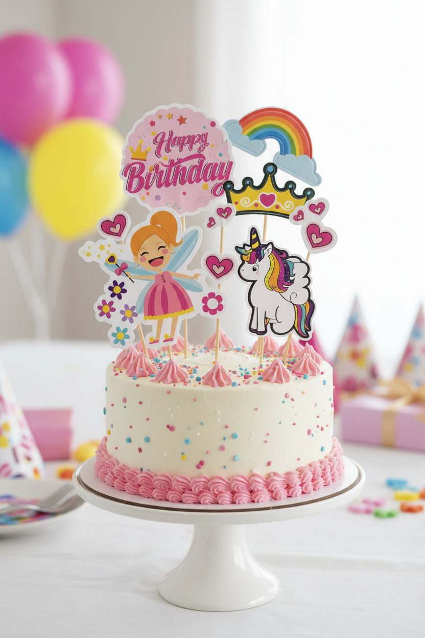 Happy Birthday Fairy Cake Topper