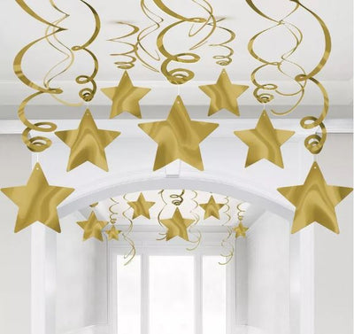 Hanging Star Swirl Decorations image 0