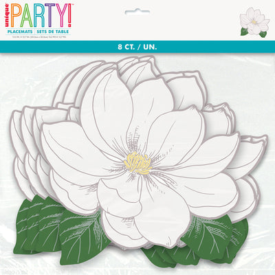 White Flower Placemat 8pk image 0