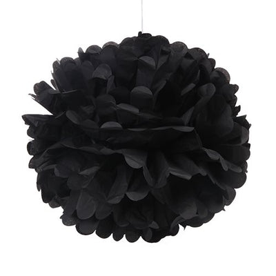 Tissue Paper Pom Pom - Black 40cm image 0