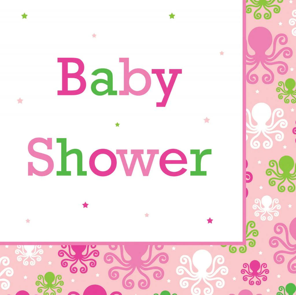 Ocean Preppy Girl Baby Shower Luncheon Napkins (16)