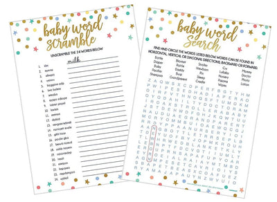 Baby Shower - Baby Word Games