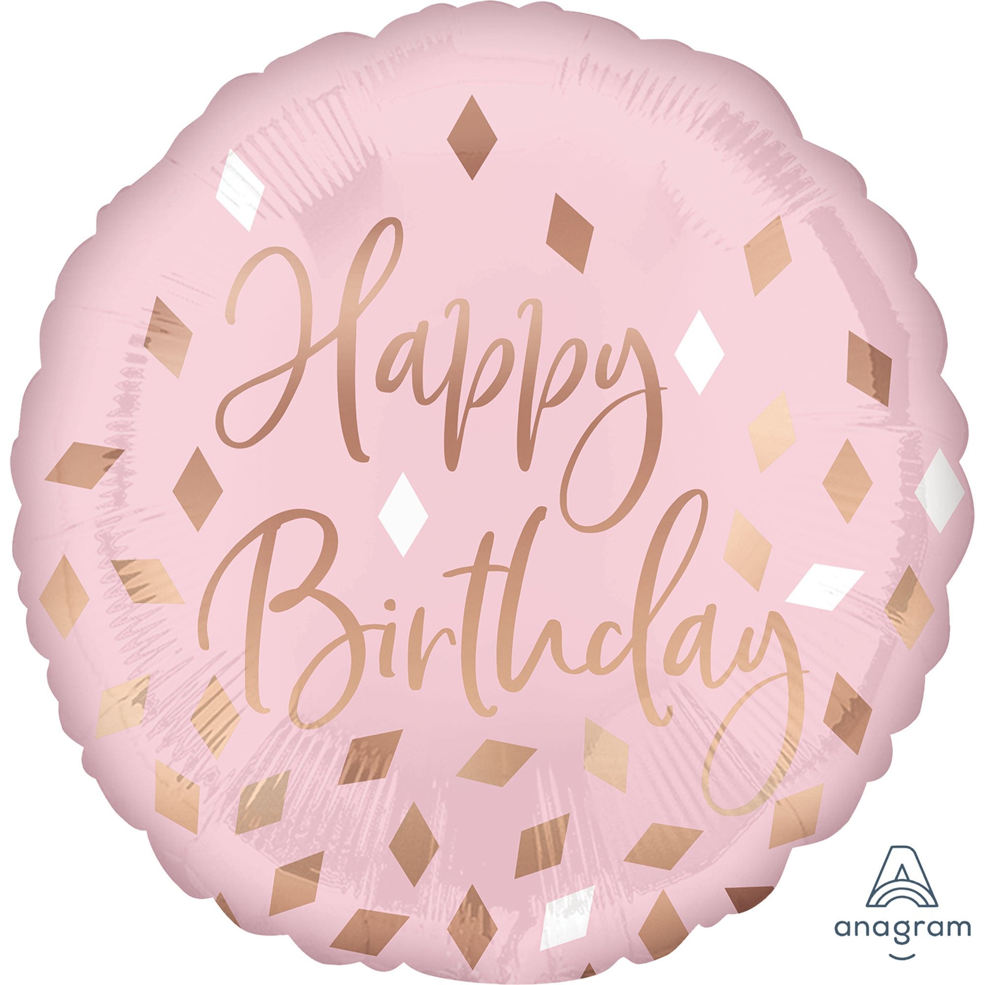 Foil Balloon 18"Happy Birthday Blush image 0