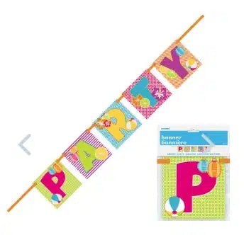 Beach Party Flag Banner