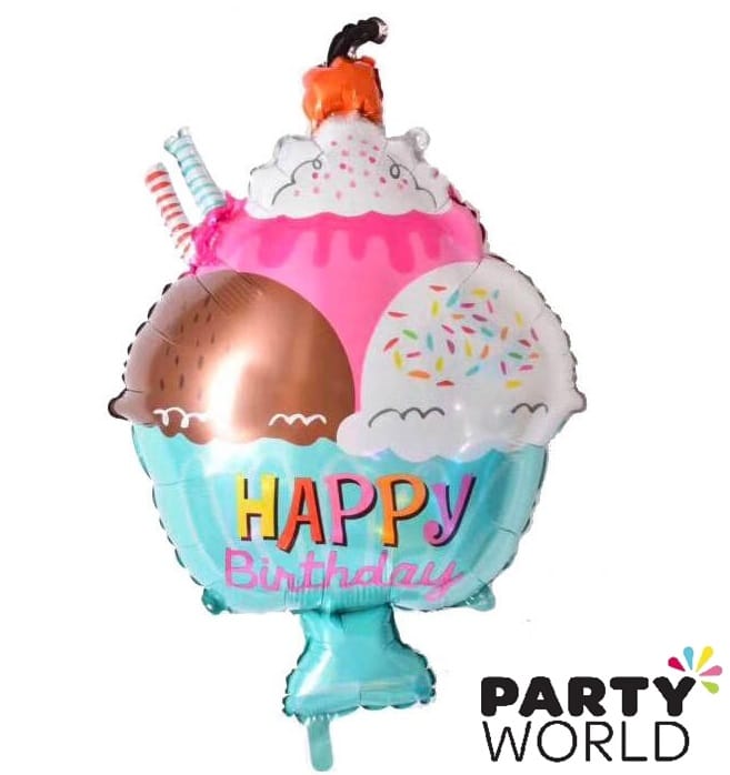 Ice Cream Shaped Honeycomb Decorations (2pcs)