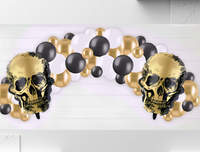 Balloon Arch Kit Black & Gold 47 Balloons