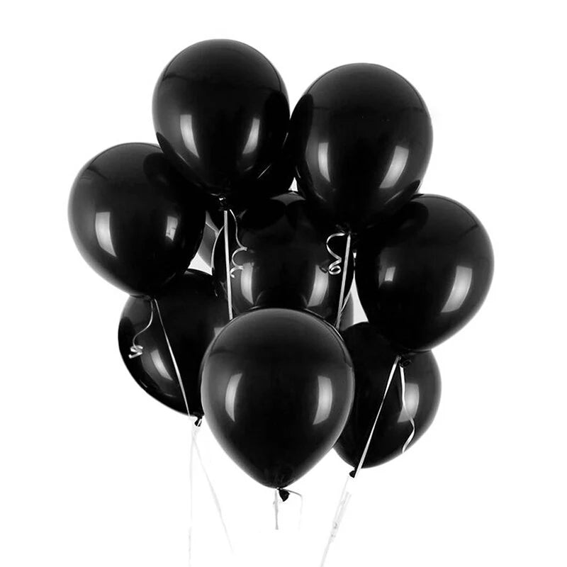 Party Balloons 15pk - Black