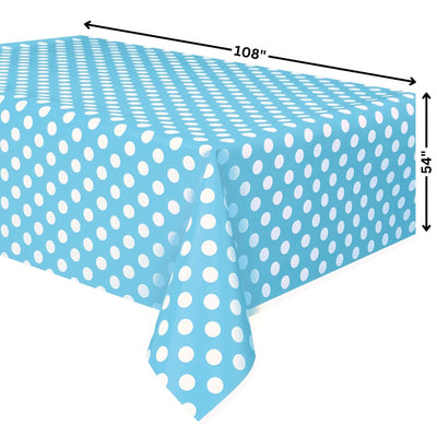 Table Cover Rectangle - Dots Powder Blue