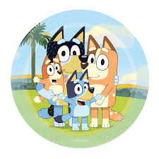 Bluey Paper Plates 17cm - 8pk