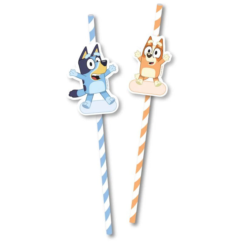 Bluey Paper Straws 8pk