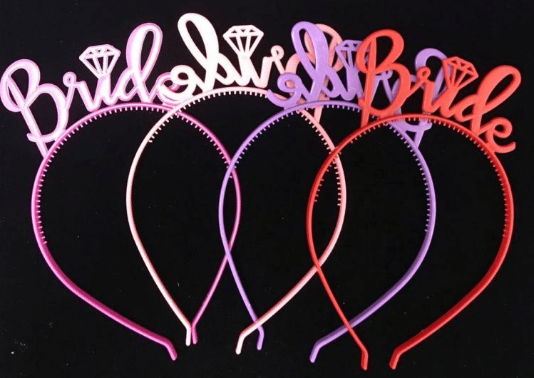 Bride Headband - Red