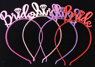 Bride Headband - Red