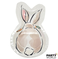 Bunny Party Shaped Paper Plates (8pk)