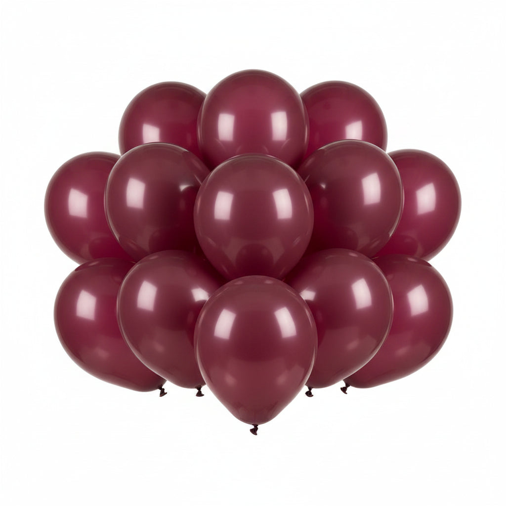 Party Balloons 10pk - Burgundy