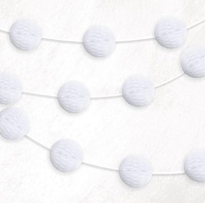 White Honeycomb Garland - 2 mtrs image 0