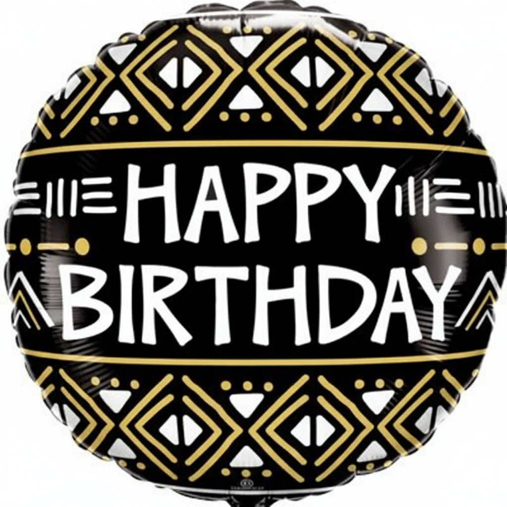 Foil Balloon 18 Happy Birthday Tribal Balloon