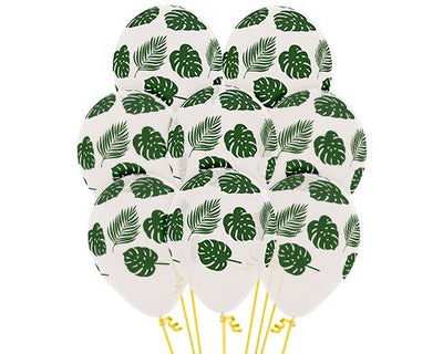 Tropical Leaf Balloons - 12pk image 0