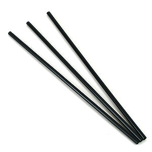 Paper Cocktail Straws 250pk Black 13cm image 0